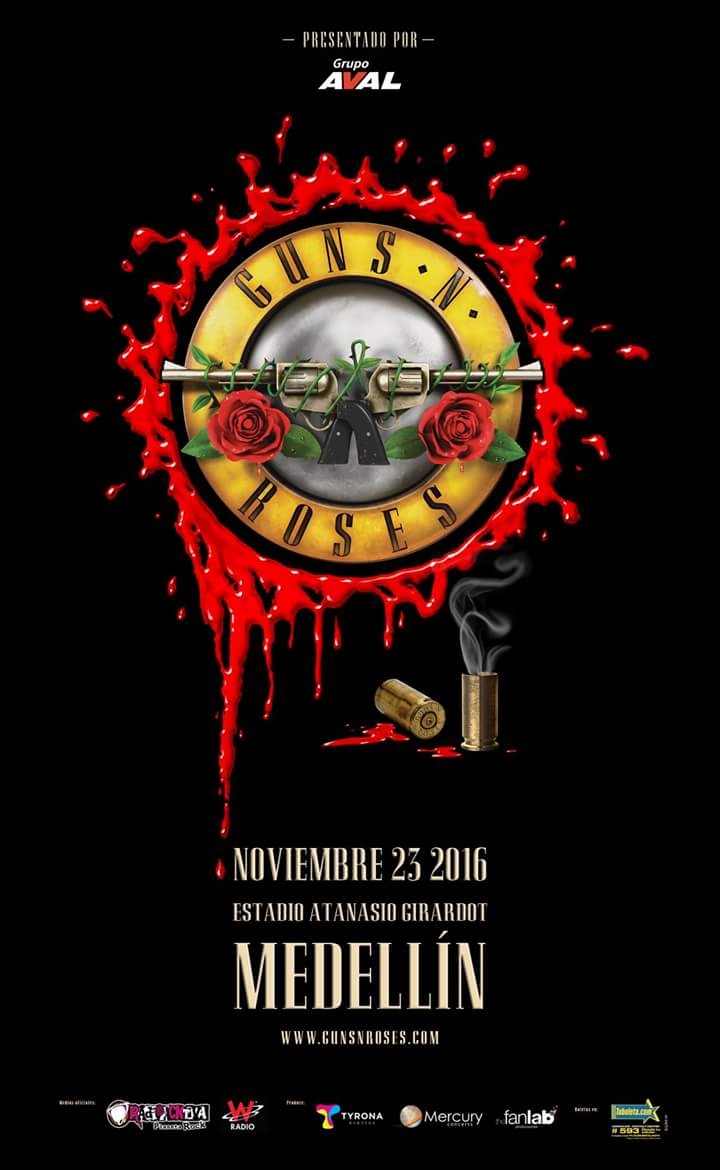 Guns N' Roses en concierto en Medellín