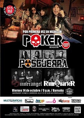 Poker, Posguerra, Rum QuarteR y Sinnerangel en concierto