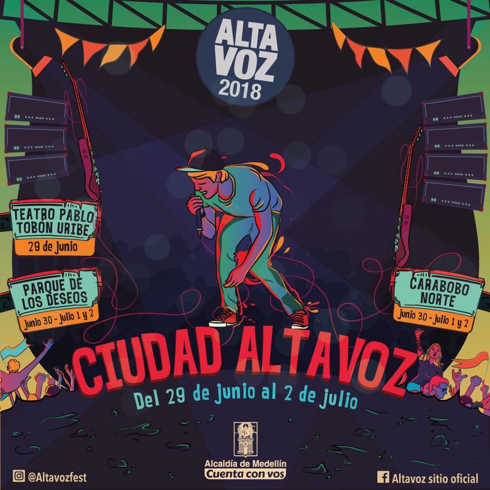Conozca los horarios, orden de presentación, días y lugares de los Conciertos Ciudad Altavoz 2018