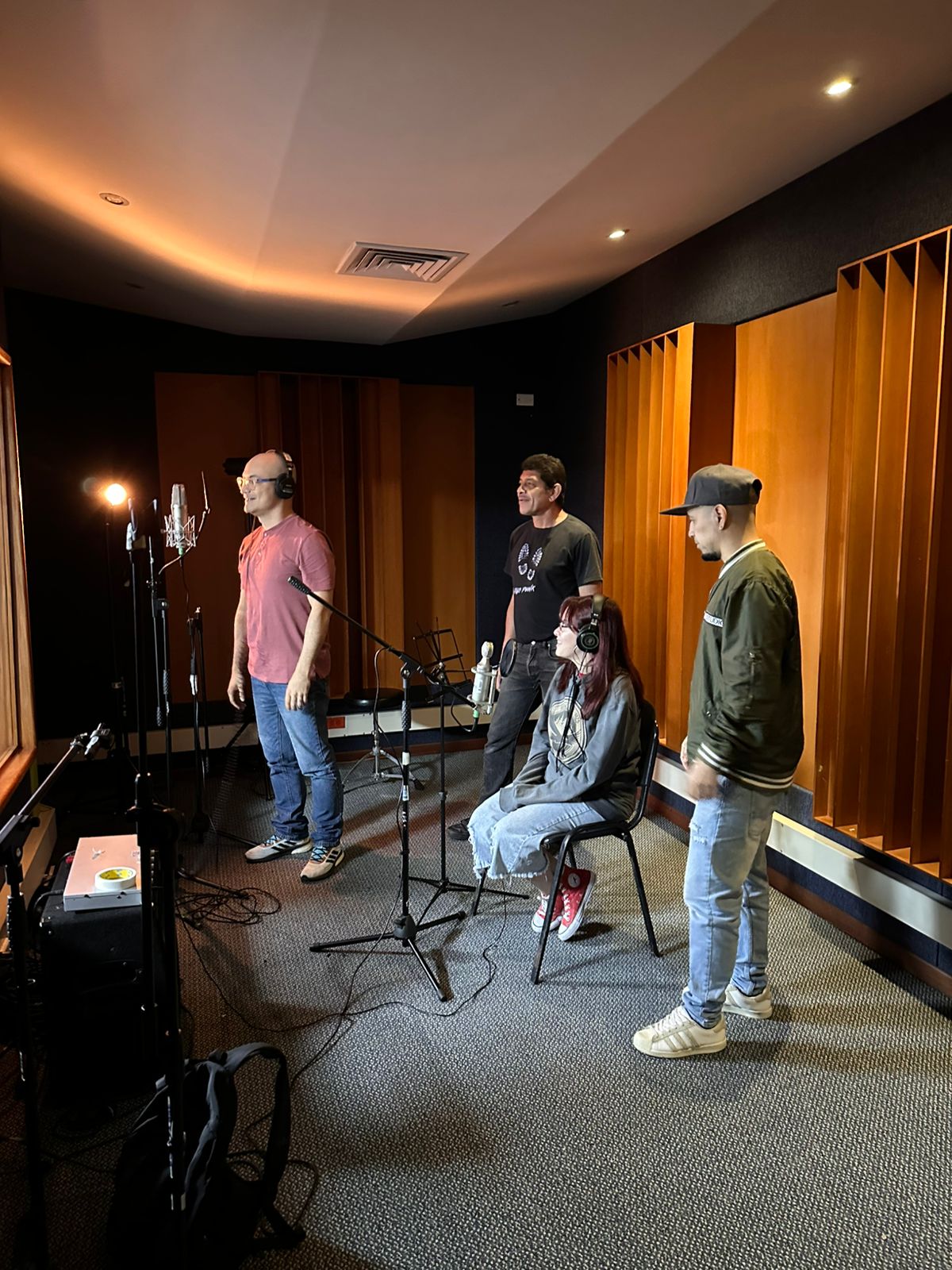 Grabación del pódcast "A paso punk"