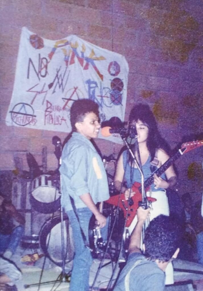 SS Ultimátum en concierto. Año 1986.